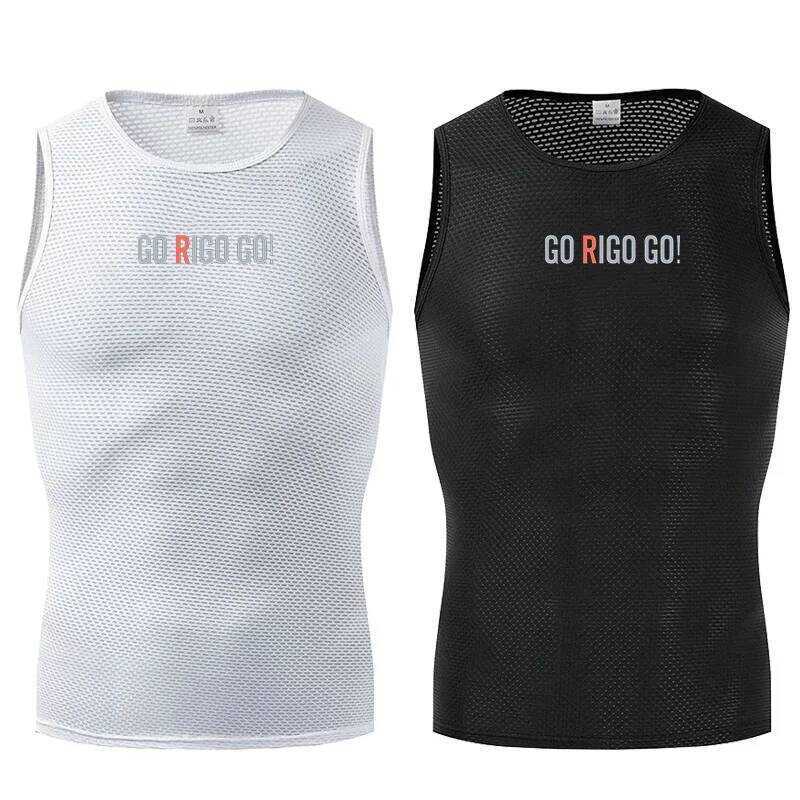 เสื้อชั้นใน 2024 Rigo Go Base Layer ใหม่ แห้งเร็ว ชุดชั้นในสำหรับปั่นจักรยาน เสื้อเจอร์ซีย์ไม่มีแขน