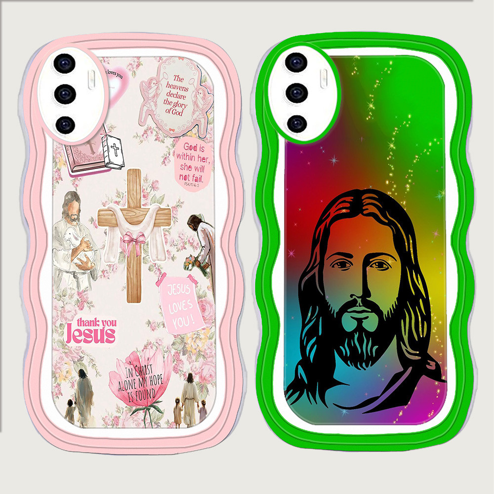 CA49 ปลอกพระเยซูสําหรับ VIVO V27e V25 V27 V23 V29 V23e V25E 5G TPU เคสโทรศัพท์