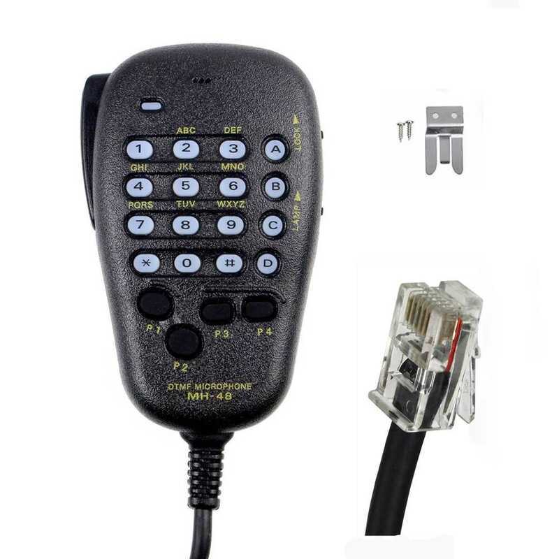 ▥ YAESU Mh-48 Mh-48A6j DTMF ลําโพงไมโครโฟนสําหรับ Ft-8800R Ft-8900R Ft-7900R Ft-1807 Ft-7800R F