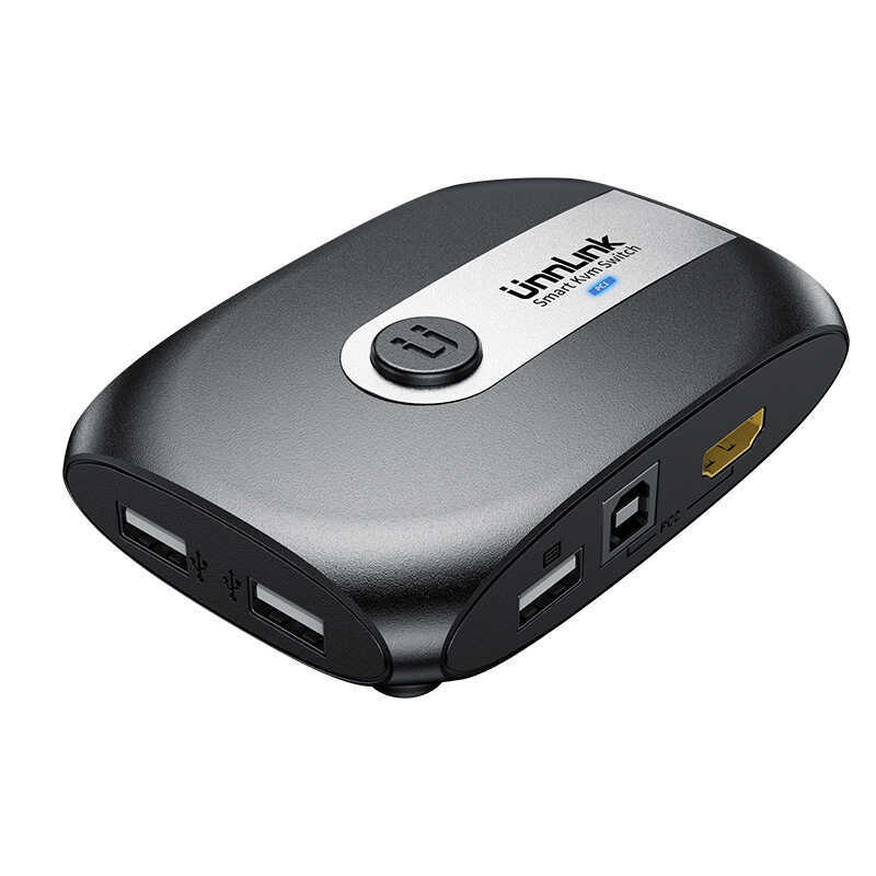 Hot Key HDMI kvm Switcher Two In One Out 8K60Hz HD Sharing Mouse คีย์บอร์ดจอแสดงผลเครื่องพิมพ์