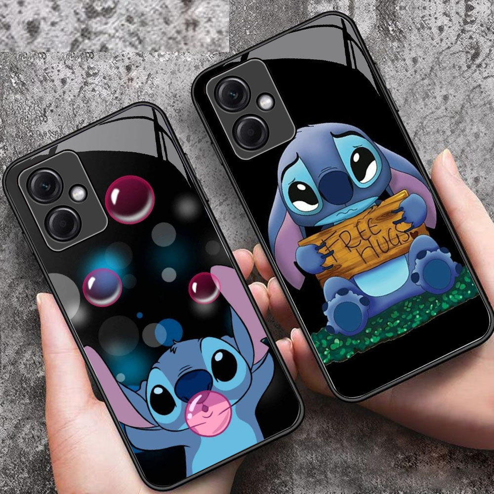 YS-49 น่ารัก Stitch HD แก้วสําหรับ Xiaomi Redmi A5 12 13 หมายเหตุ 12 13 Poco X5 Poco C71 Pro