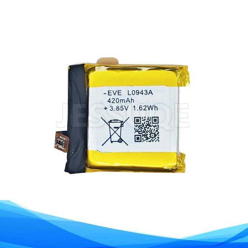 EVE แบตเตอรี่ L0943A 5524256H EVE5524256H ขนาด 3.85VDC 420mAh 1.42Wh สำหรับนาฬิกา Xiaomi COLOR 46 ขน