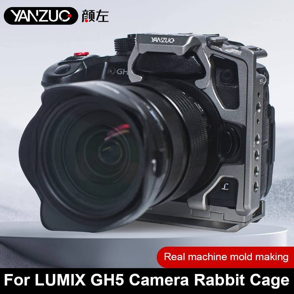 YANZUO กล้องขยายกรอบโลหะป้องกันสําหรับ LUMIX GH5 กล้องกระต่ายกรง Gh5 Stabilizer สําหรับแนวนอนแนวตั้ง