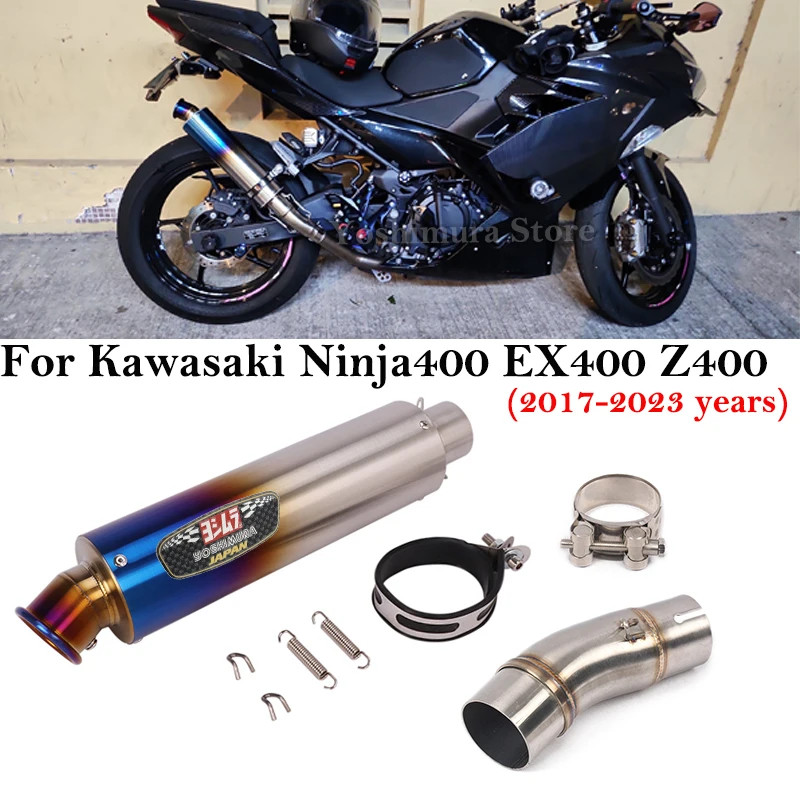 Slip On For Kawasaki Ninja400 EX400 Z400 2017 - 2023 Motorcycle Yoshimura Exhaust Systems Escape Mi