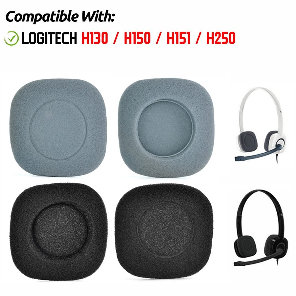 สําหรับ Logitech H150 H130 H250 H151 หูฟังนุ่มหูฟังหูฟังโฟมเบาะฟองน้ําชุดหูฟัง Earmuffs เปลี่ยนฝาครอบ