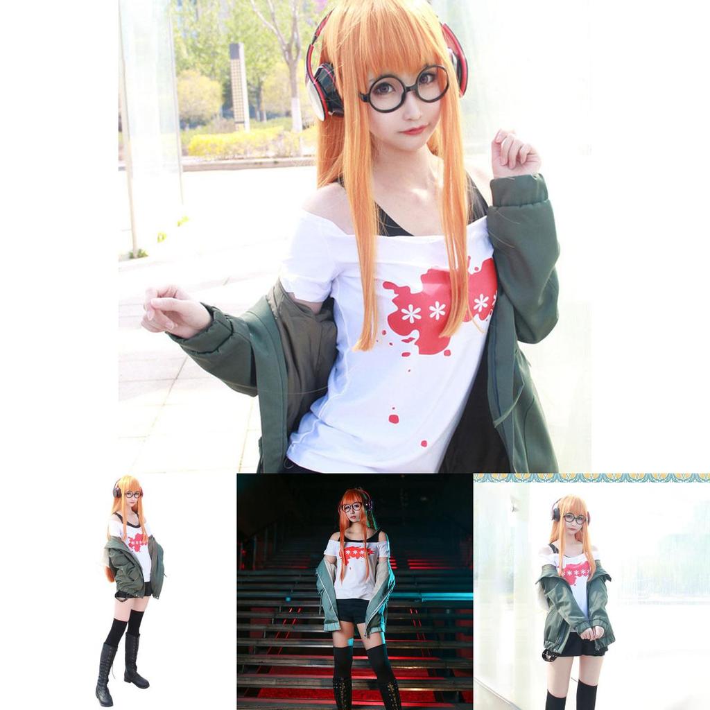 Futaba Persona 5 Sakura เสื้อ AFK คอสเพลย์เครื่องแต่งกายเที่ยวบินแจ็คเก็ตชุดคอสเพลย์