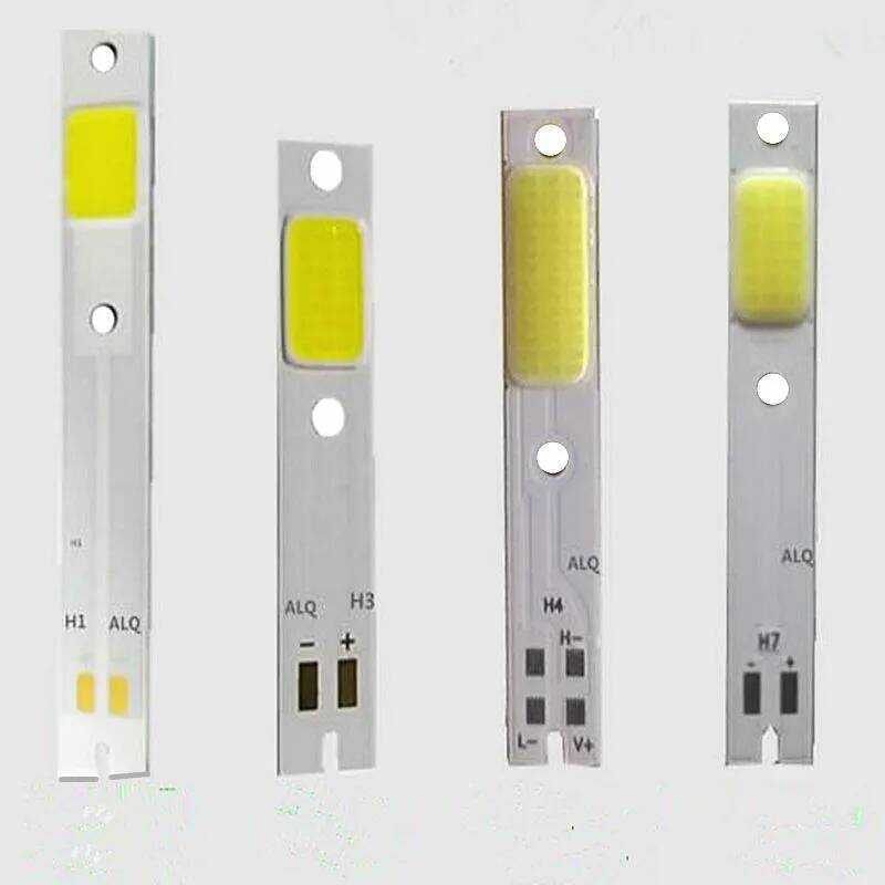 LED ชิป C6 DC9-12V สำหรับรถยนต์ ไฟหน้าใกล้/สูง H1 H3 H4 H7 แหล่งกำเนิดแสง COB 15W 30W 100LM/W 10 ชิ้