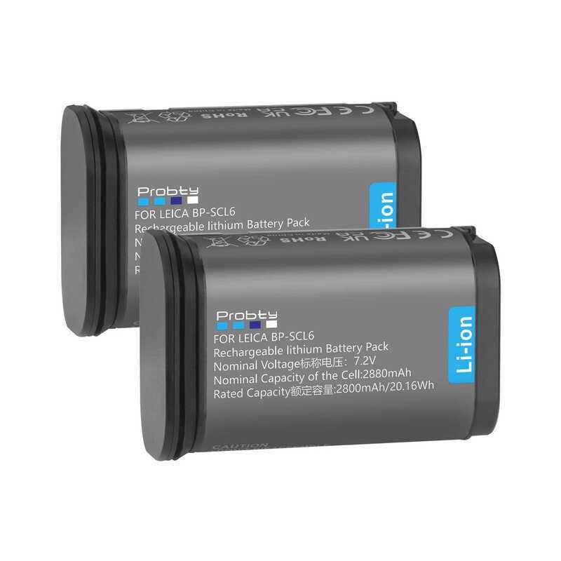 2880mAh แบตเตอรี่ทดแทน BP-SCL6 สำหรับกล้อง Leica Q2 SL2 SL2-S Q3 SL3 SL3-S 43 -S   -S