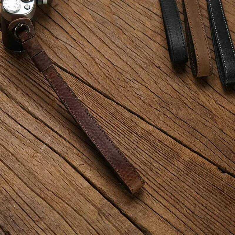 ▥ Handmadeของแท้สายคล้องข้อมือหนังสำหรับsony A7c A9 A7r4 A7r3 A99 A77 II A6100 A6600 A6300 A640