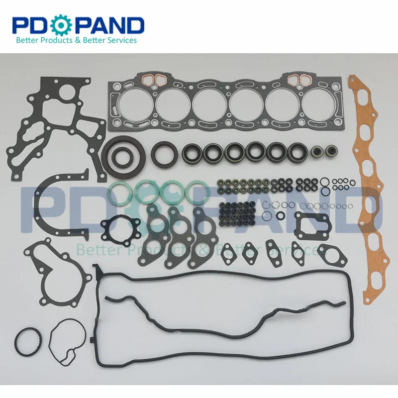 1G 1GFE 1G-FE Engine Overhaul Gasket Kit 04111-70061 for Toyota CRESSIDA/CROWN  GX81 GS131 GX71 198