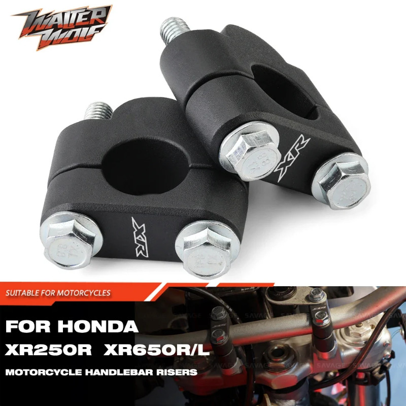 Motorcycle Handlebar Risers For HONDA XR 230 250 400 Motard XR250R/L XR600R XR650R/L XR230R XR400R