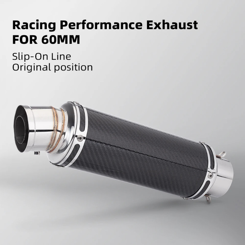 51mm Racing Motorcycle Exhaust  Muffler Yoshimura GP-project Universal Sport Bike Muffler For SC pr