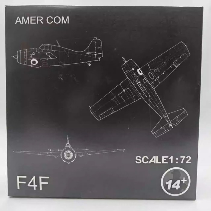 AMER1: 72 World War II American F4F Wildcat Carrier Fighter จําลองเครื่องบินโลหะผสมรุ่นคลาสสิกผลิตภั