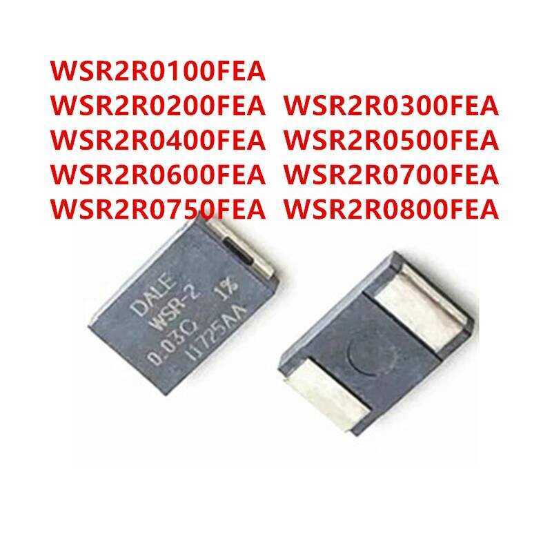 WSR-2 ตัวต้านทานตรวจจับกระแส 2W 1% 0.01R 0.01Ω DALE 4527 75PPM 0.02R 0.03R 0.04R 0.05R 0.06R 0.06Ω 0