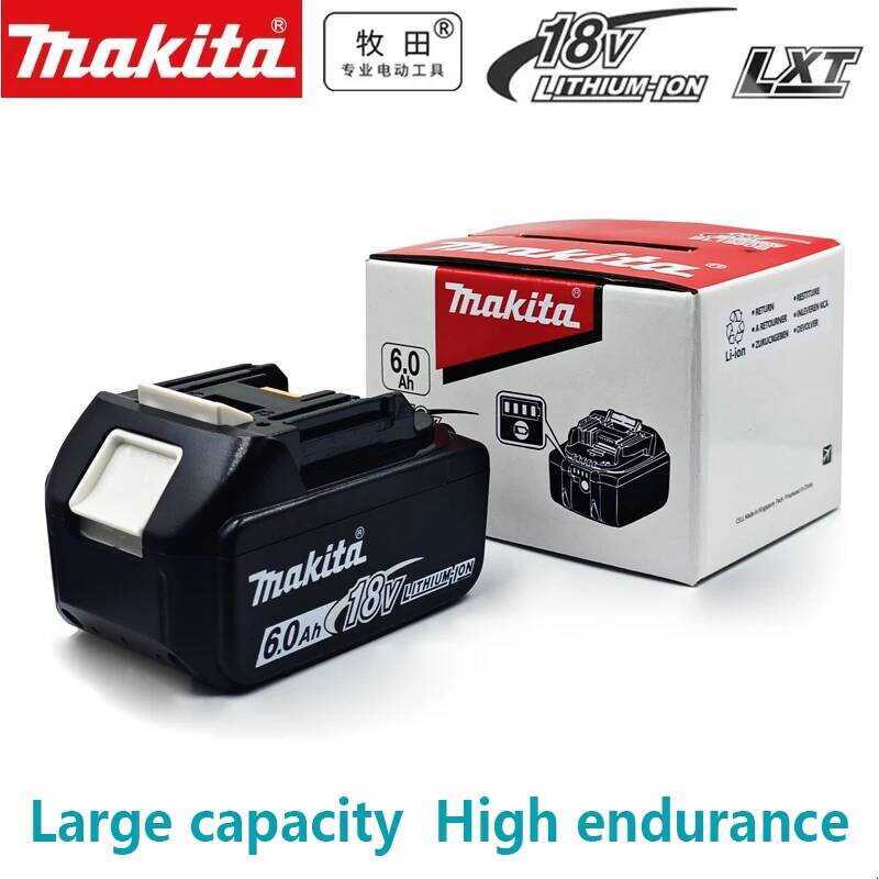 Makita แบตเตอรี่ลิเธียมทดแทน BL1850B BL1850 BL1860 BL1840 BL1830B BL1815 แท้ 100% 18V 6Ah 100%