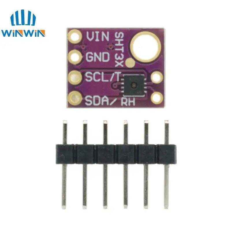 SHT31 อุณหภูมิ SHT31-D ความชื้นเซนเซอร์โมดูล Microcontroller IIC I2C Breakout Weather 3V 5V Complian