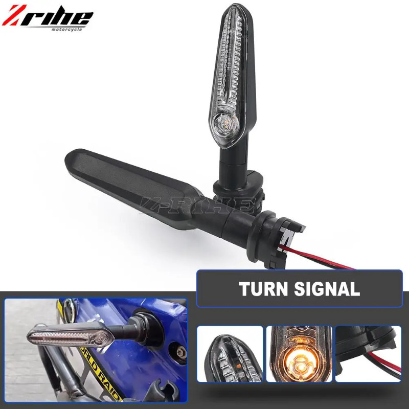 Motorcycle LED Turn Signal Light For YAMAHA FZS V2.0 2014-2018 FZ-S V3.0 2019-2023 FZ-16 Front Rear