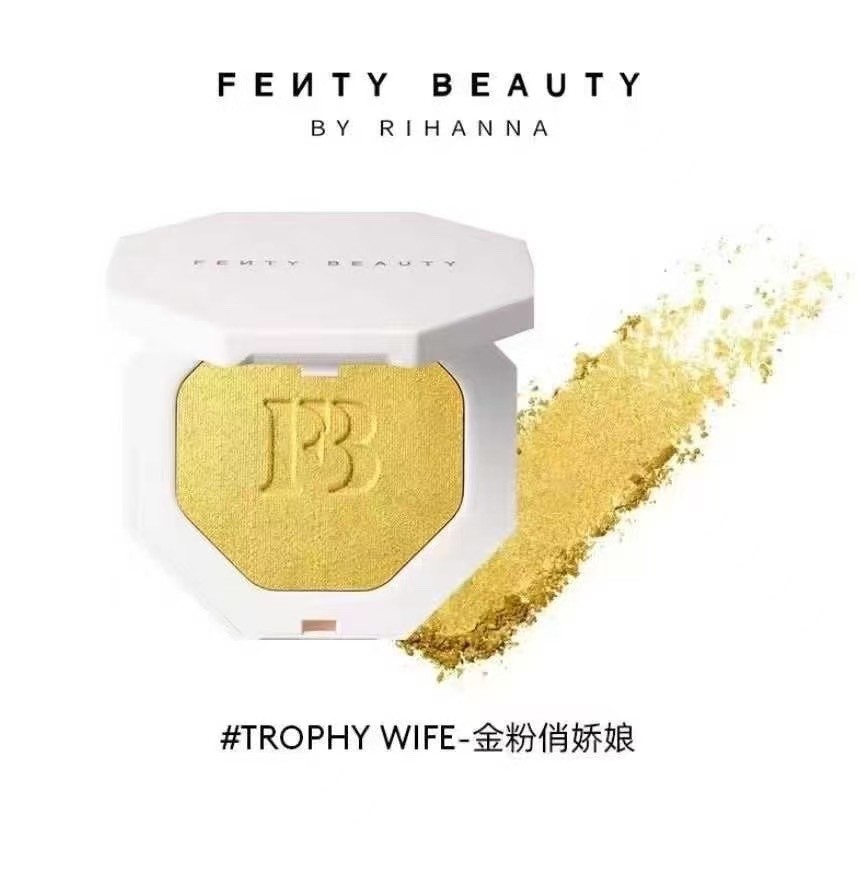 ยิงจริง❤ พิเศษ/45 Rihanna 3d Streamer Highlighting Powder 8g!สีเบอร์ 01#trophy ว้าว เสน่ห์พริตตี้พิ้