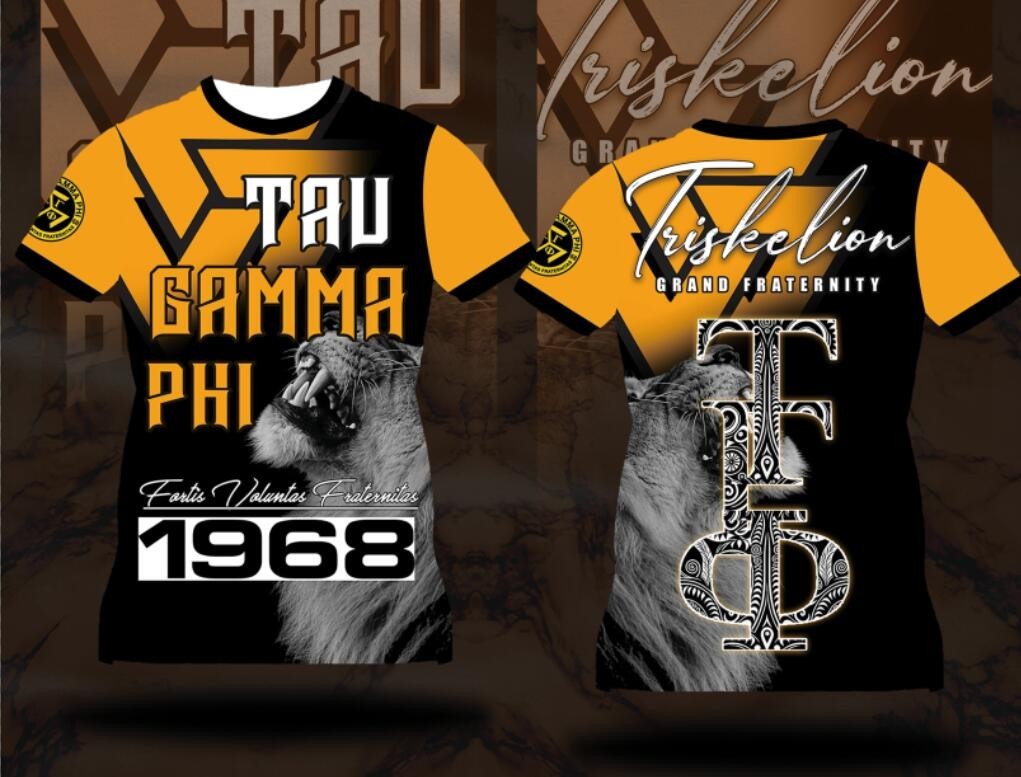 F32f675 ครบรอบ 56 ปี triskelion tshirt S-5XL เต็มระเหิด tau gam phi 1968 พบ 3D พิมพ์ฟรีที่กําหนดเอง 