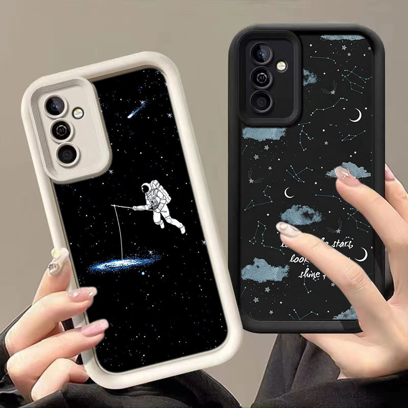 สำหรับ OPPO Reno 5 6 7Z 7 8Lite 8Z 8T 10 11 12FS 13 เคสโทรศัพท์มือถือ ดวงตานางฟ้า กรณ AB82 Milky Way