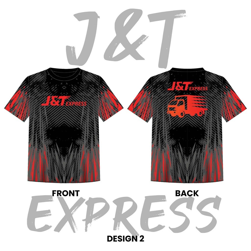 เสื้อยืด J & T Express, เสื้อผ้าไรเดอร์ J & T Express นุ่มและสบายในสต็อก