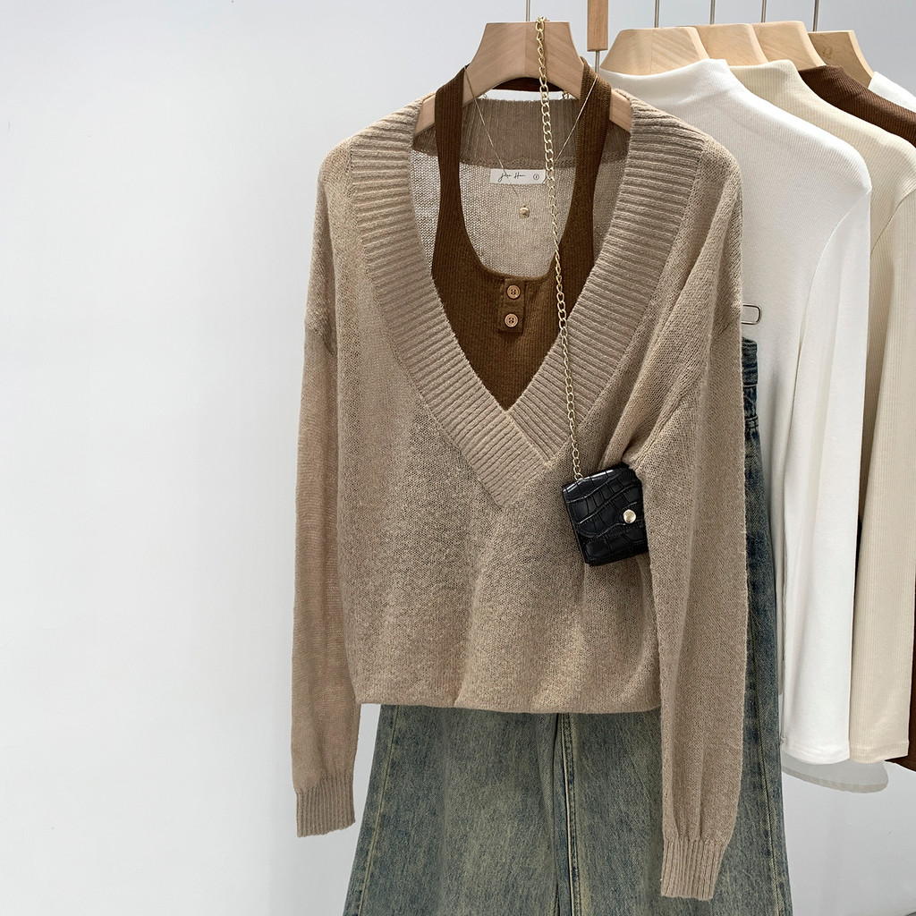 เชือกแขวนคอสำหรับเสื้อถักหลวม แบบสองชิ้น96698