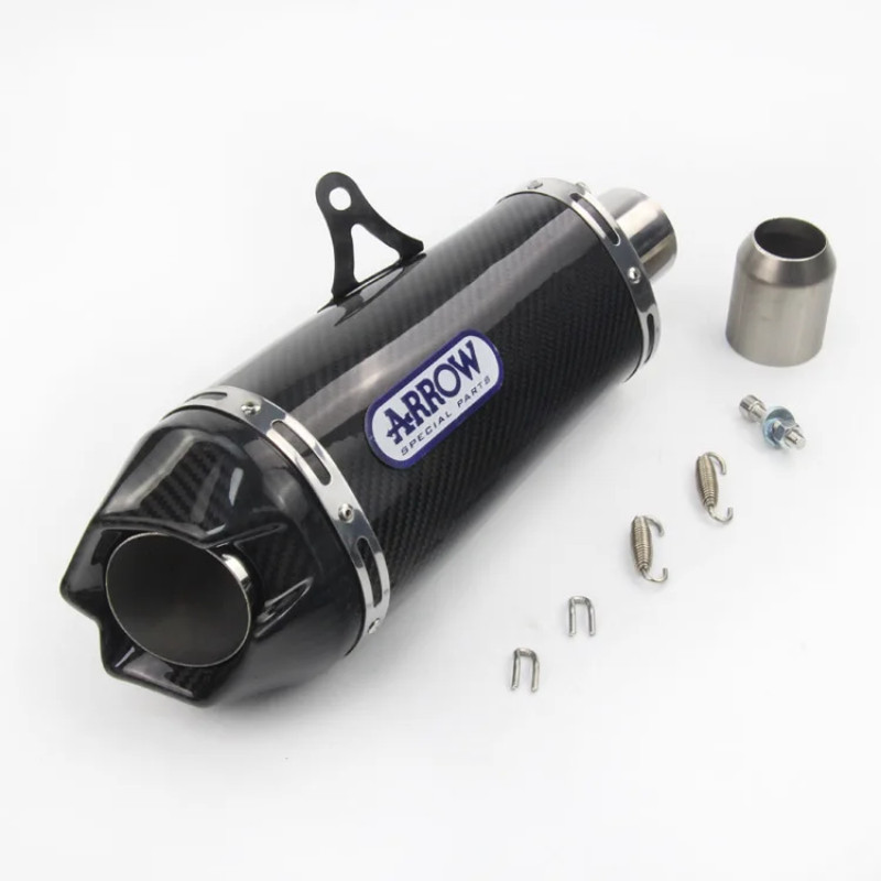 Universal 51mm Motorcycle Arrow Exhaust Pipe Escape  Muffler For R3 Z900 GSX750R K8 R6 MT07 MT09 Z9