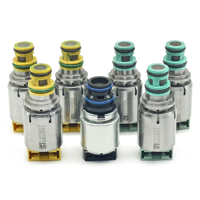 7PCS 6T40E 6T40 6T45 6T45E Auto Transmission Solenoids Kit For Chevrolet Malibu Cruze Equinox Buick