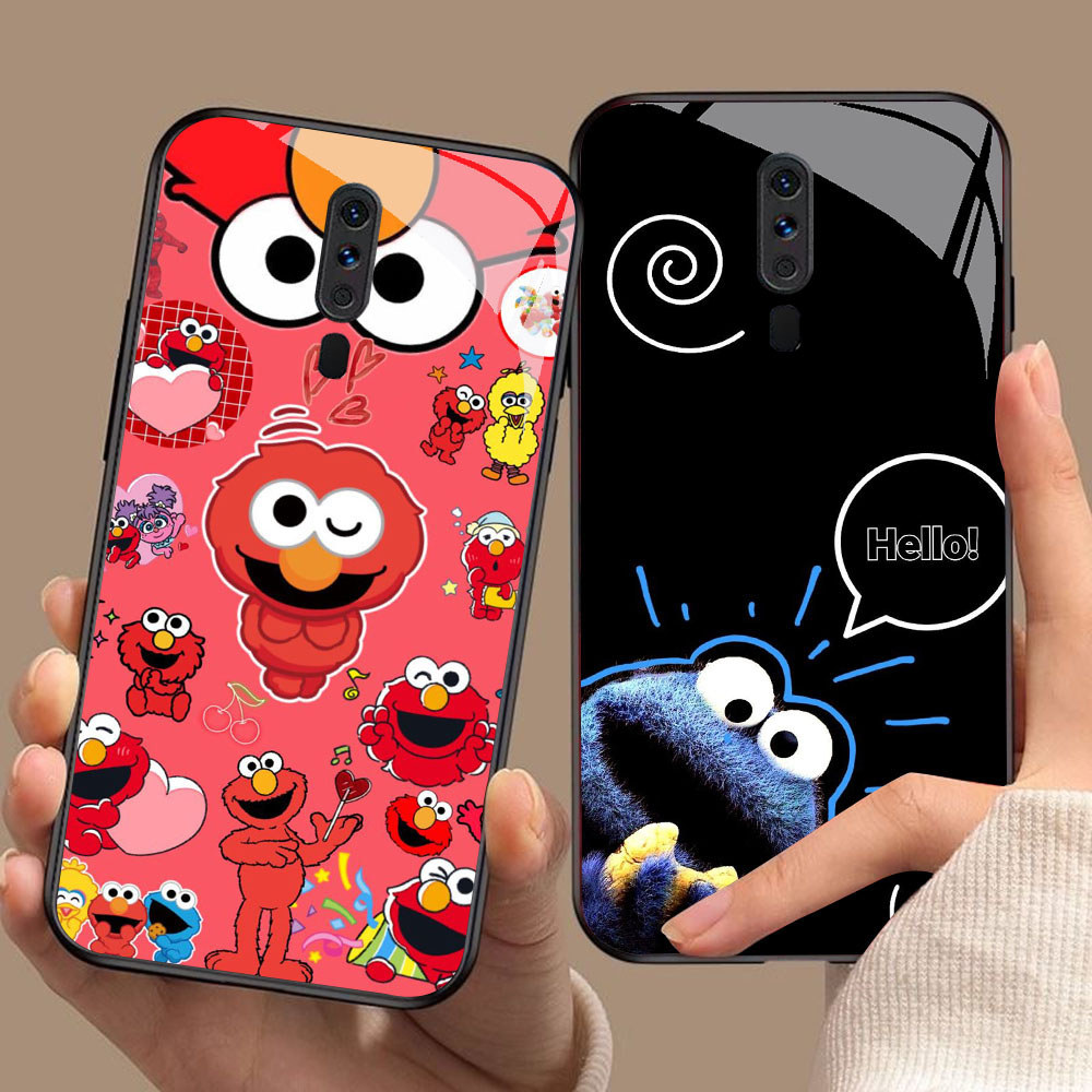 YS-85 Sesame Street HD Glass Casing สําหรับ OPPO A5 A9 F11 A9X Reno 2F 2Z Pro