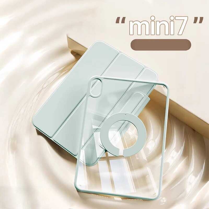 แม่เหล็กสําหรับ A17 Pro สําหรับ iPad 7 8.3 นิ้วแท็บเล็ต Mini 6 สมาร์ทพับ Folio Cover