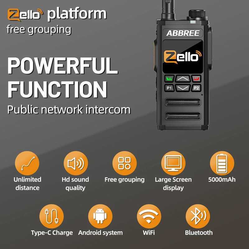 ▥  Gp-268 เครือข่าย Walkie Talkie Zello Global POC วิทยุไร้สายไม่จํากัดระยะทางซิมการ์ด 4G