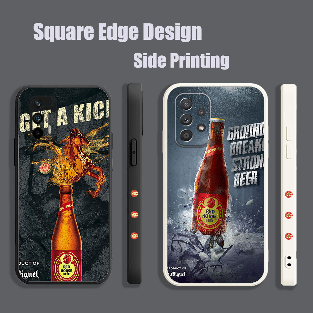 ปลอกสําหรับOPPO A71 F9 Pro Reno6 Z Reno5 A94 A8 A31 2020 A1K A7X Redhorseแอลกอฮอล์ Red Horseเบียร์WJ
