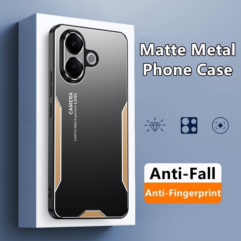 เคสสําหรับ Vivo V60 V60lite V50 V50lite ⭐เคสโทรศัพท์โลหะด้าน⭐ เคสกันกระแทก VivoV60 VivoV60lite VivoV