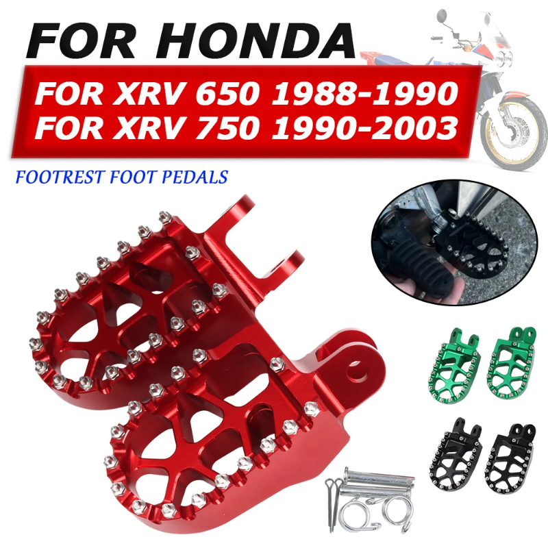 For HONDA AFRICA TWIN XRV 750 650 RD07 XRV750 XRV650 Motorcycle Accessories Footrests Footpeg Foot