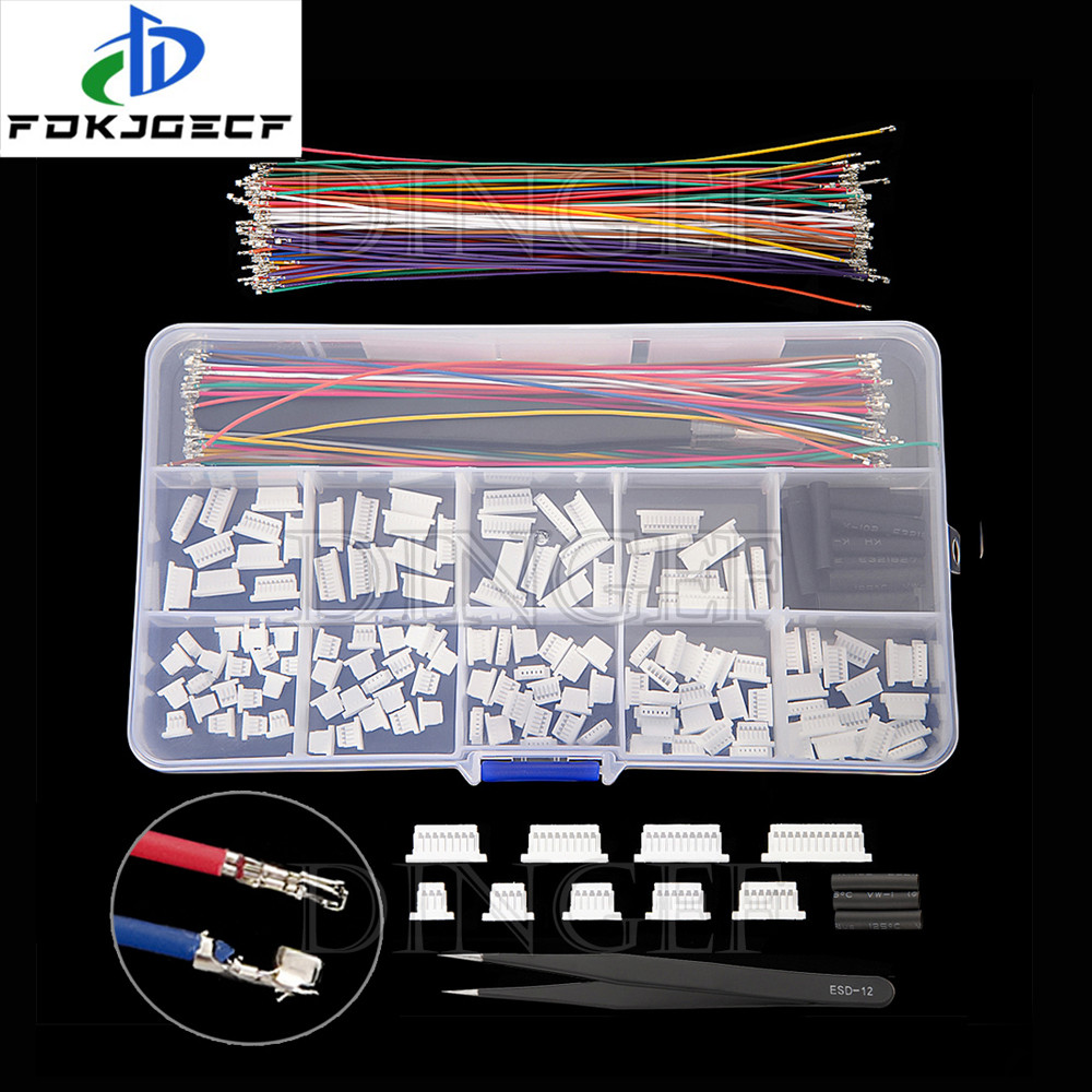 SH1.0MM JST 1 มม.ชุดขั้วต่อสายเคเบิล JST ชาย Header 3P-12P 28AWG Crimped พร้อม Terminal สําหรับ GPS 