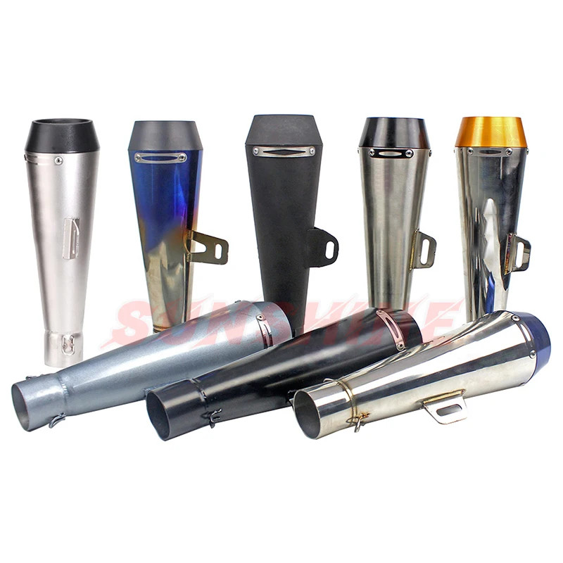 51mm Universal Exhaust Motorcycle Muffler Escape Moto Pipe Motorcross Pitbike Modified For Kawasaki