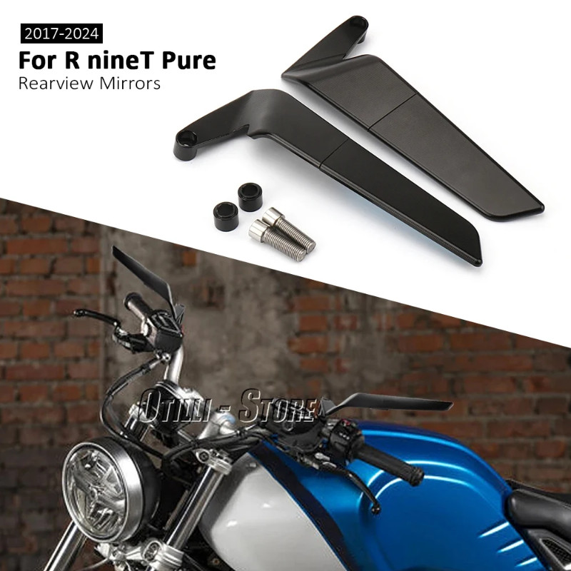 New Rear View Mirror Adjustable Rotatable Mirror Kit Motorcycle Accessories For BMW RNINET RnineT R