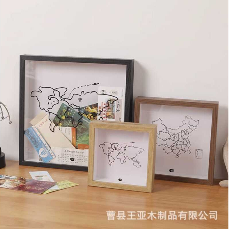Time Fragments Ticket Stub Storage Photo Frame Concert Ticket Travel Map Ticket Display Bill Hang Wa