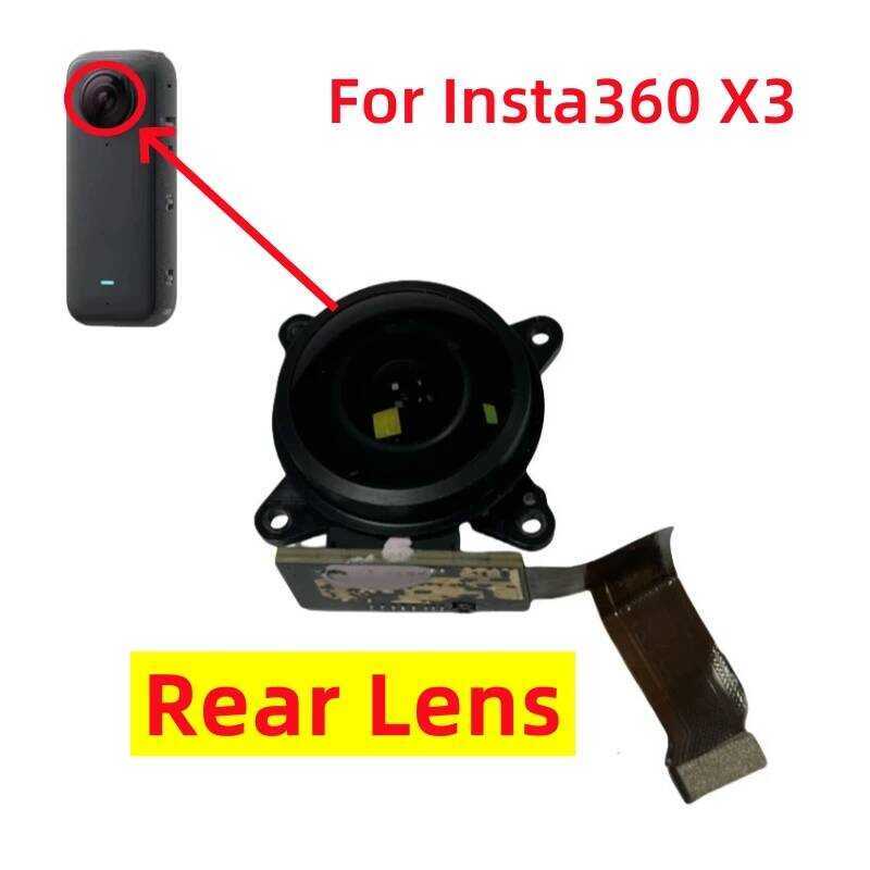 ▥ Insta 360 เลนส์ 360X3 เลนส์ด้านหลังสําหรับ Insta360 X3 กล้องด้านหลังกล้องเปลี่ยนชิ้นส่วนซ่อม
