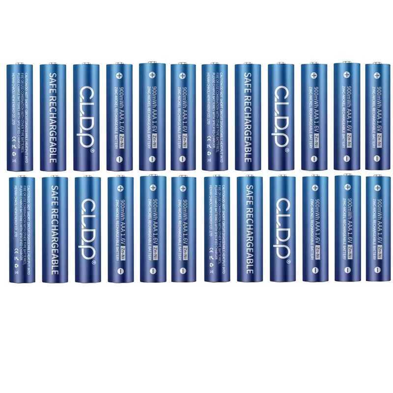 Ni-Zn แบตเตอรี่ ขนาด AAA 1.6V ชาร์จได้ 900mWh เหมาะสำหรับแบตเตอรี่ของเกมแพด