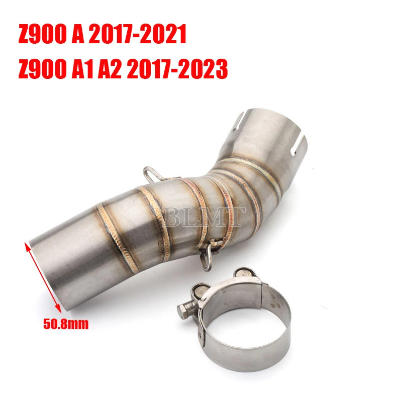 Motorcycle Exhaust Muffler Connect Middle Pipe Link Pipe Tube Escape For Kawasaki z900 z900e z900 A