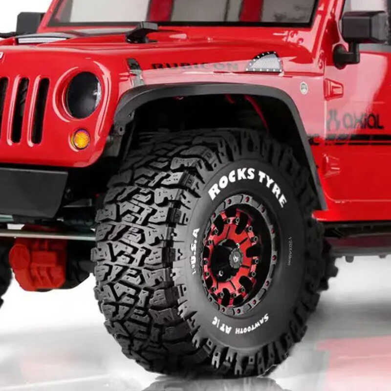 ▥ 4Pcs 1.9นิ้ว120*48มม.สำหรับ1/10 Rc Crawler รถ Trax Trx4 Axial Scx10 Wraith Scx10 Yikong Rgt W