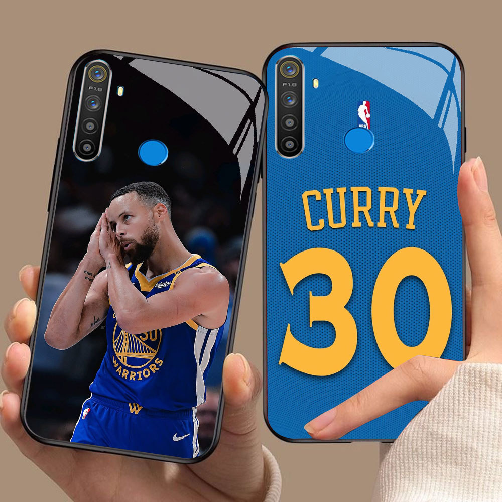 YS-89 Stephen Curry HD Glass Casing สําหรับ Oppo Reno 12F 13F F27 Realme 5 5i 5S 3 3i 6i 7 C65 Narzo
