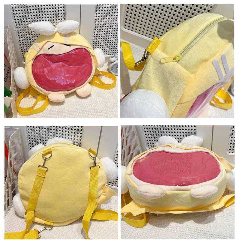 C Anime Crossbody Heartache Kagamine Rin Kawaii Decorate Kagamine Len Girl Large Capacity Storage G