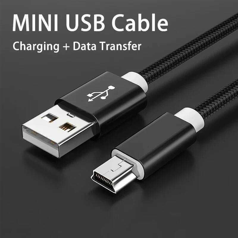 Mini สายชาร์จ To USB สำหรับการถ่ายโอนข้อมูลอย่างรวดเร็วสำหรับเครื่องเล่น MP3 MP4 กล้อง DVR ในรถยนต์