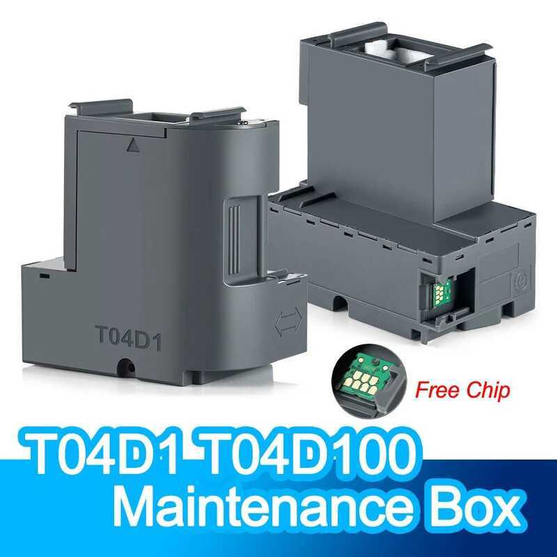 T04D1 กล่องบำรุงรักษาหมึก T04D100 สำหรับ ET-15000 ET-3750 ET-3760 WF-2860 ET-4760 ET-3850 ET-4850 XP