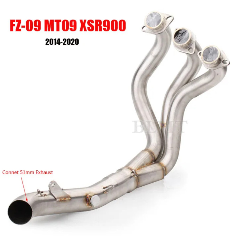 For Yamaha MT-09 FZ-09 MT09 MT 09 FZ09 XSR900 2014 to 2021 Motorcycle Slip On Exhaust Contact Middl