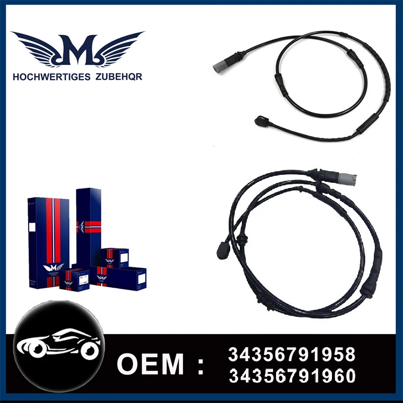 M Brand Front+Rear Brake Pad Wear Sensor For BMW 740Li 750i 750Li 760Li F01 F02 F03 Car Accessories