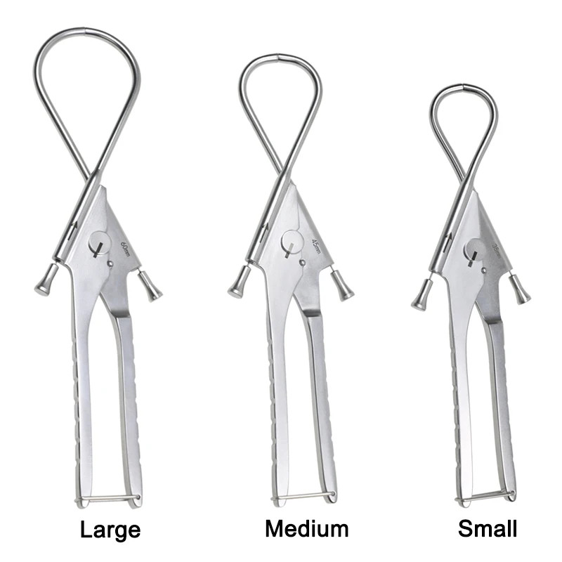 GREATLH Steel Wire Passers Wire Guide Device Hollow Wire Guide Instruments Autoclavable Veterinary