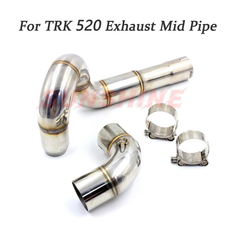 Motorcycle Exhaust Slip on Modified Motorcross Middle Link Pipe Stainless Steel Racing Pitbike Tube
